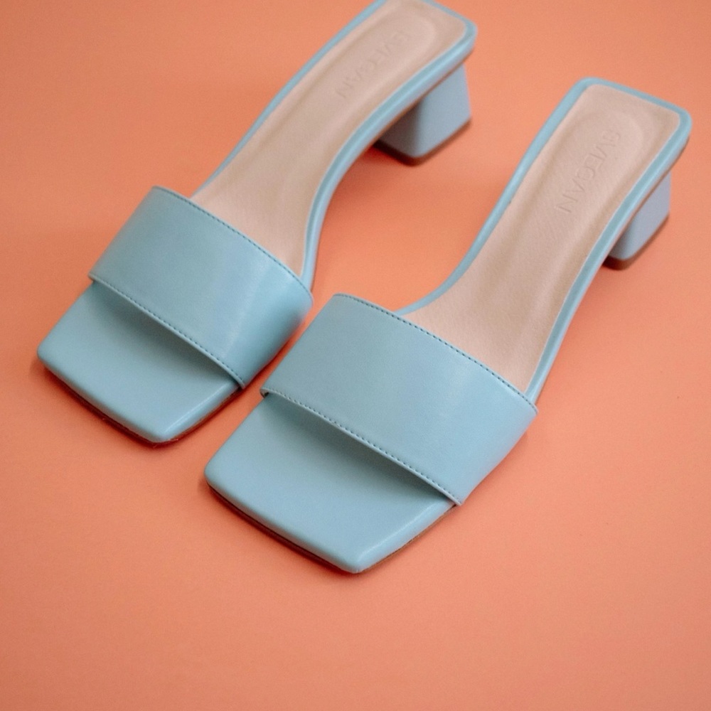 Alohas Squared Maui Blue Heels